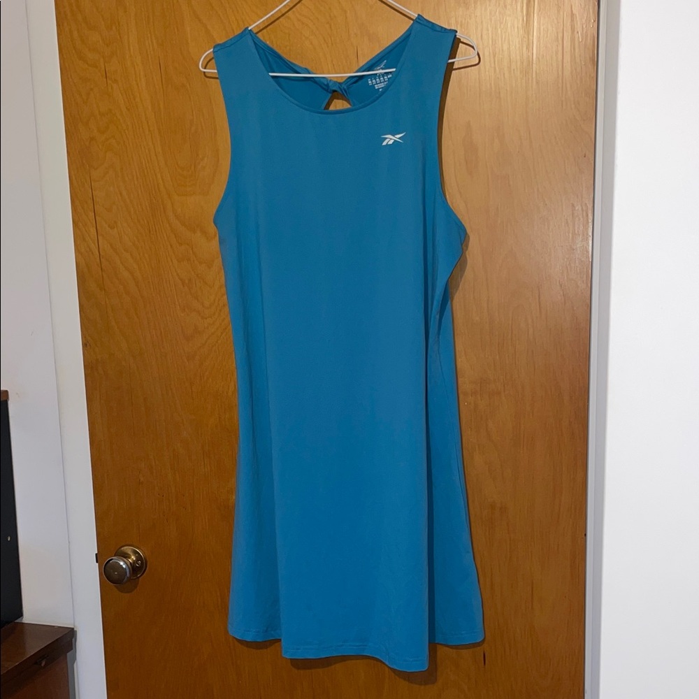 Reebok Sportswear Activewear Blue Sleeveless Backless Dress